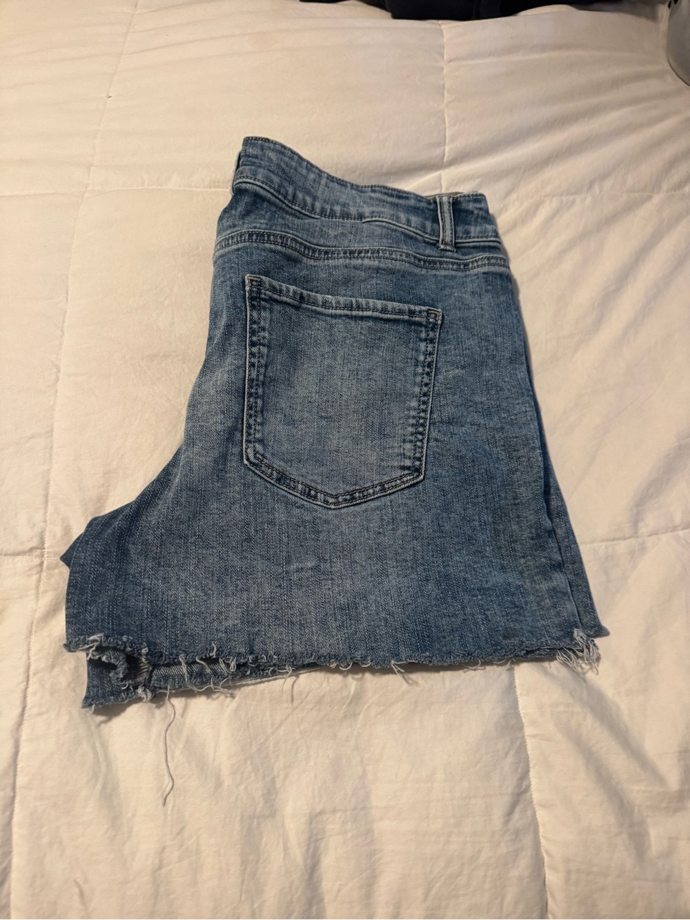 Maurices Light Blue Denim Jean Shorts - Patriotic